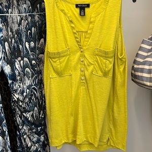 WHBM mustard colored tank